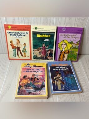 Five Vintage Judy Blume Books 1980-1981